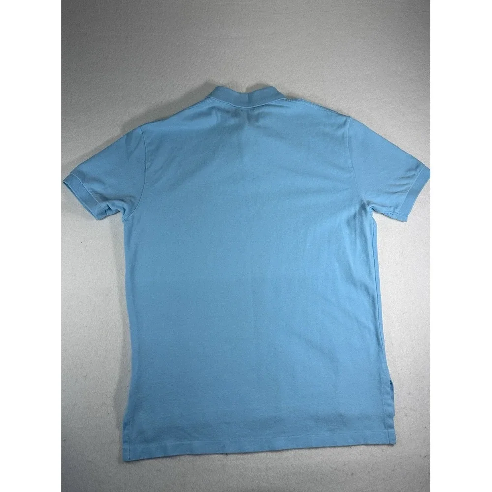 Polo Ralph Lauren Classic Fit Polo Shirt Men's M Light Blue Cotton Short Sleeve